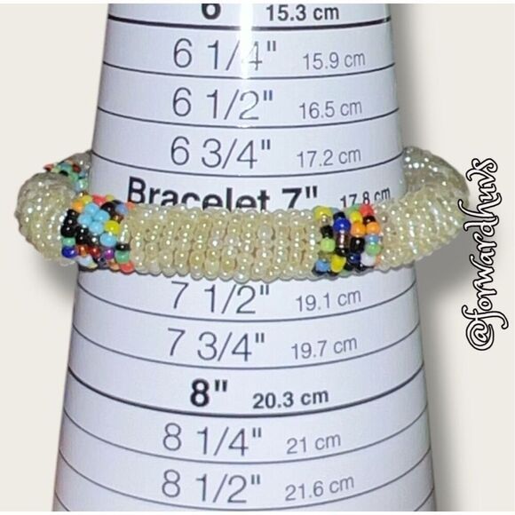 Sashka Seed Bead Bracelet Set of 2 - Fits a Med / Med-Lg Hand - Picture 7 of 8